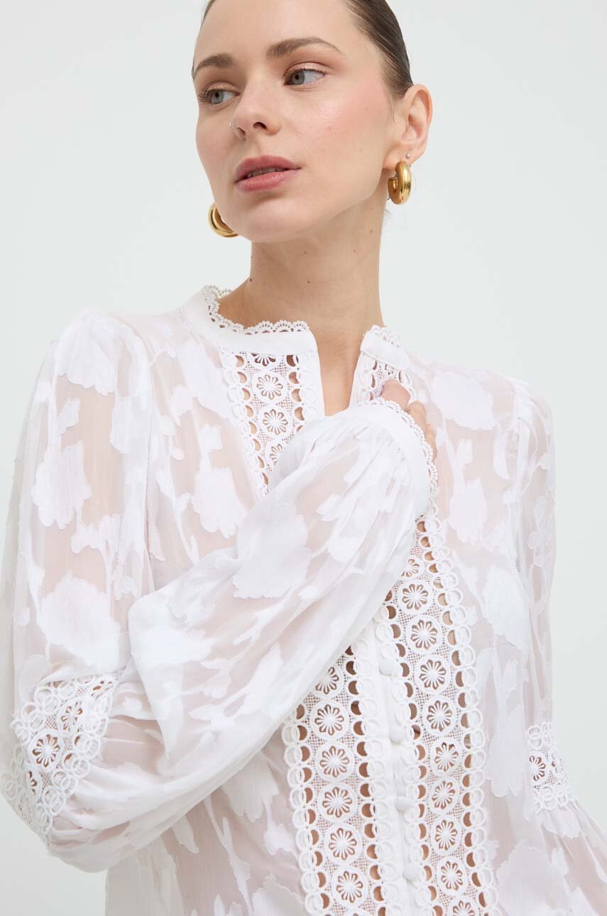 

Риза Guess OTTAVIA дамска в бежово със стандартна кройка W4RH63 WFX10, Бежов