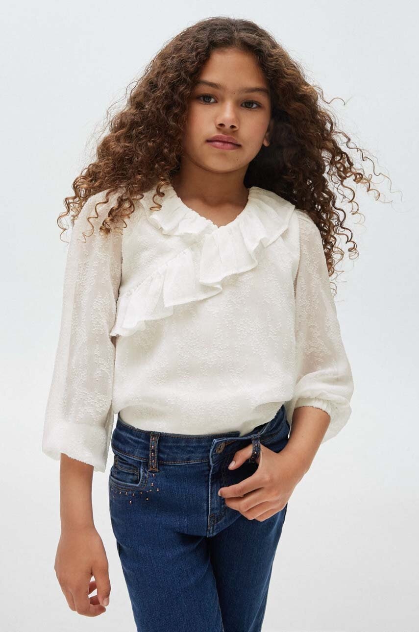 Дитяча блузка Mayoral колір бежевий однотонна в Тернополі Дитяча блузка Mayoral колір бежевий однотонна в Тернополі