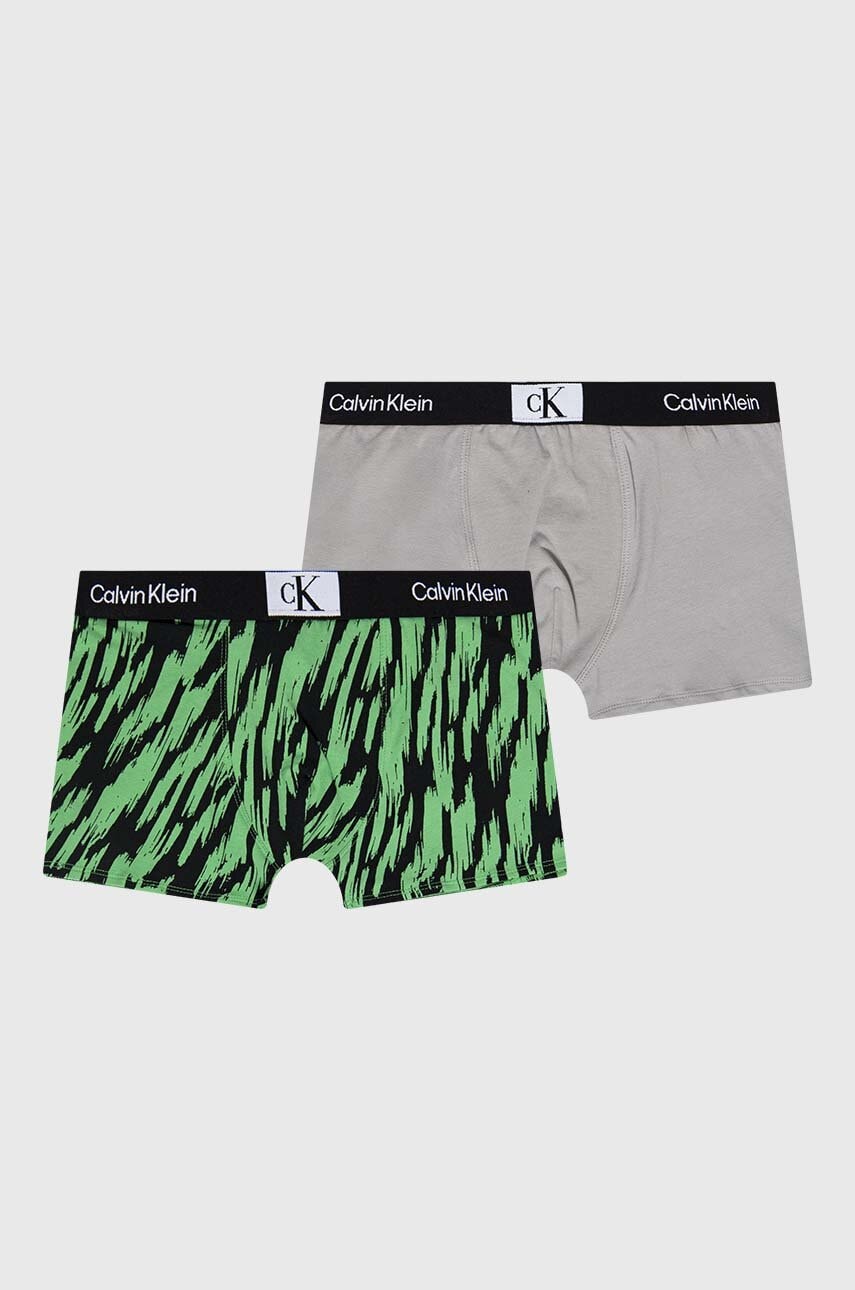 

Детски боксерки Calvin Klein Underwear (2 броя) в зелено, Зелен