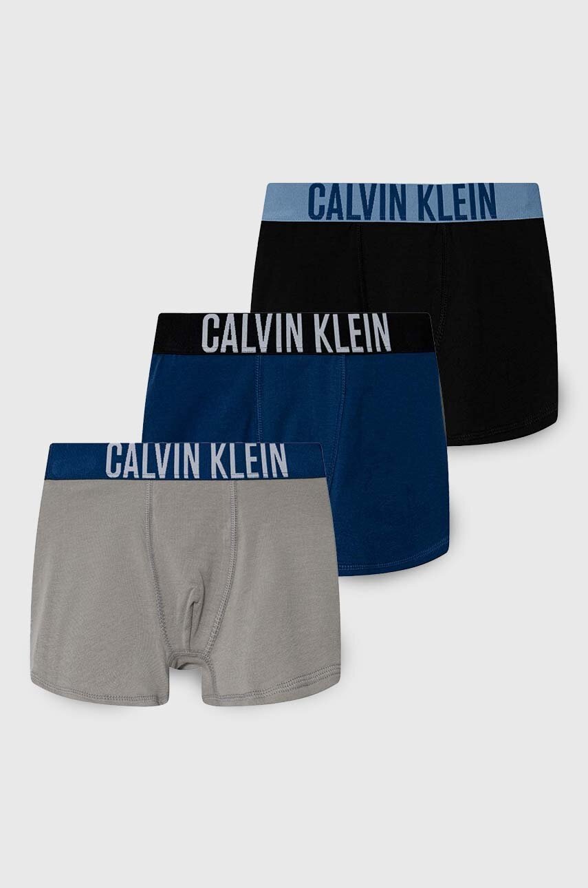 

Детски боксерки Calvin Klein Underwear (3 броя) в тъмносиньо, Тъмносин