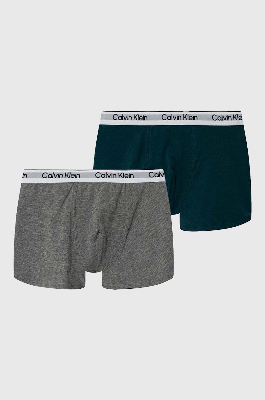 

Детски боксерки Calvin Klein Underwear (2 броя) в сиво, Сив