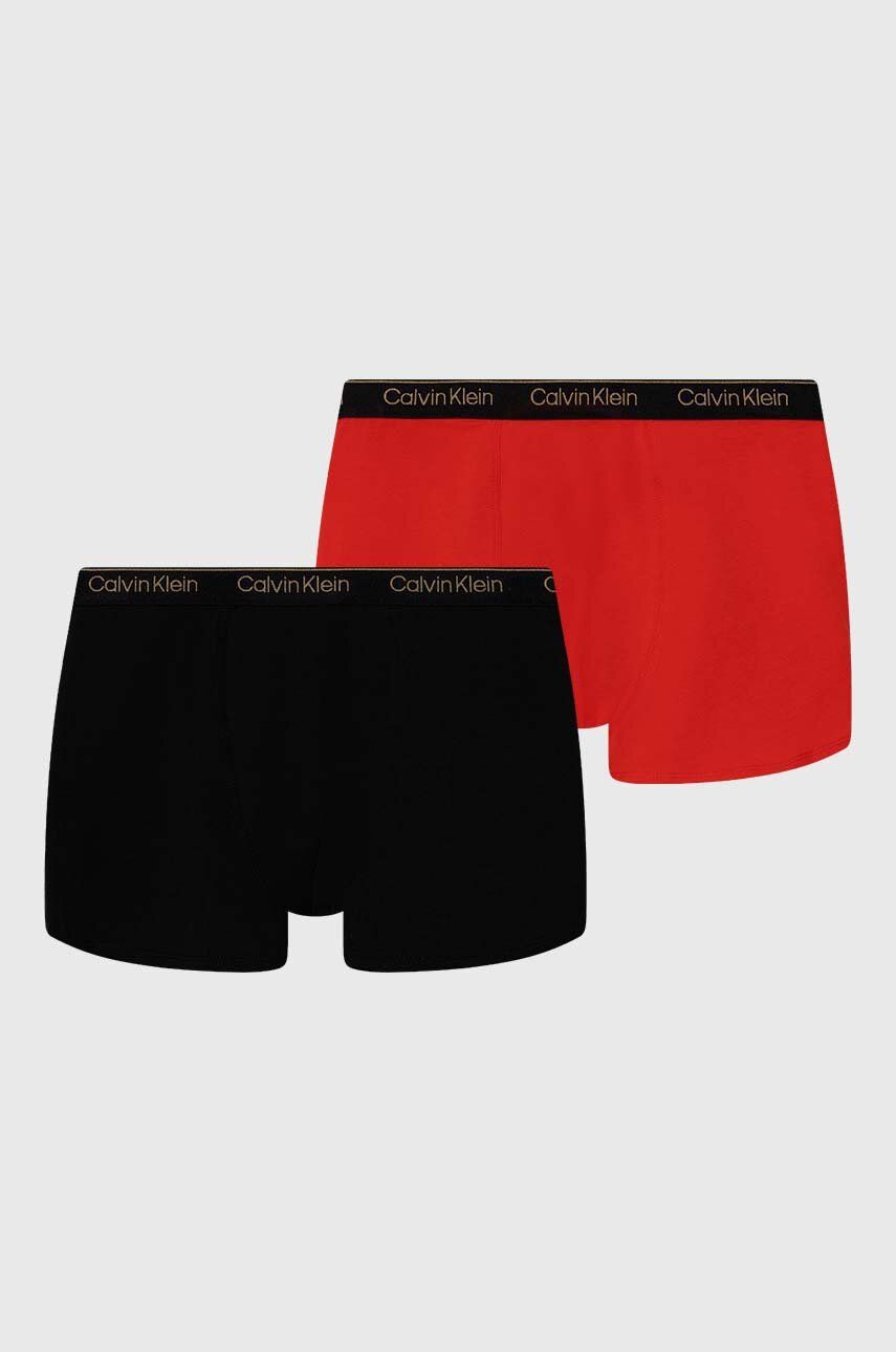 Detské boxerky Calvin Klein Underwear 2-pak čierna farba