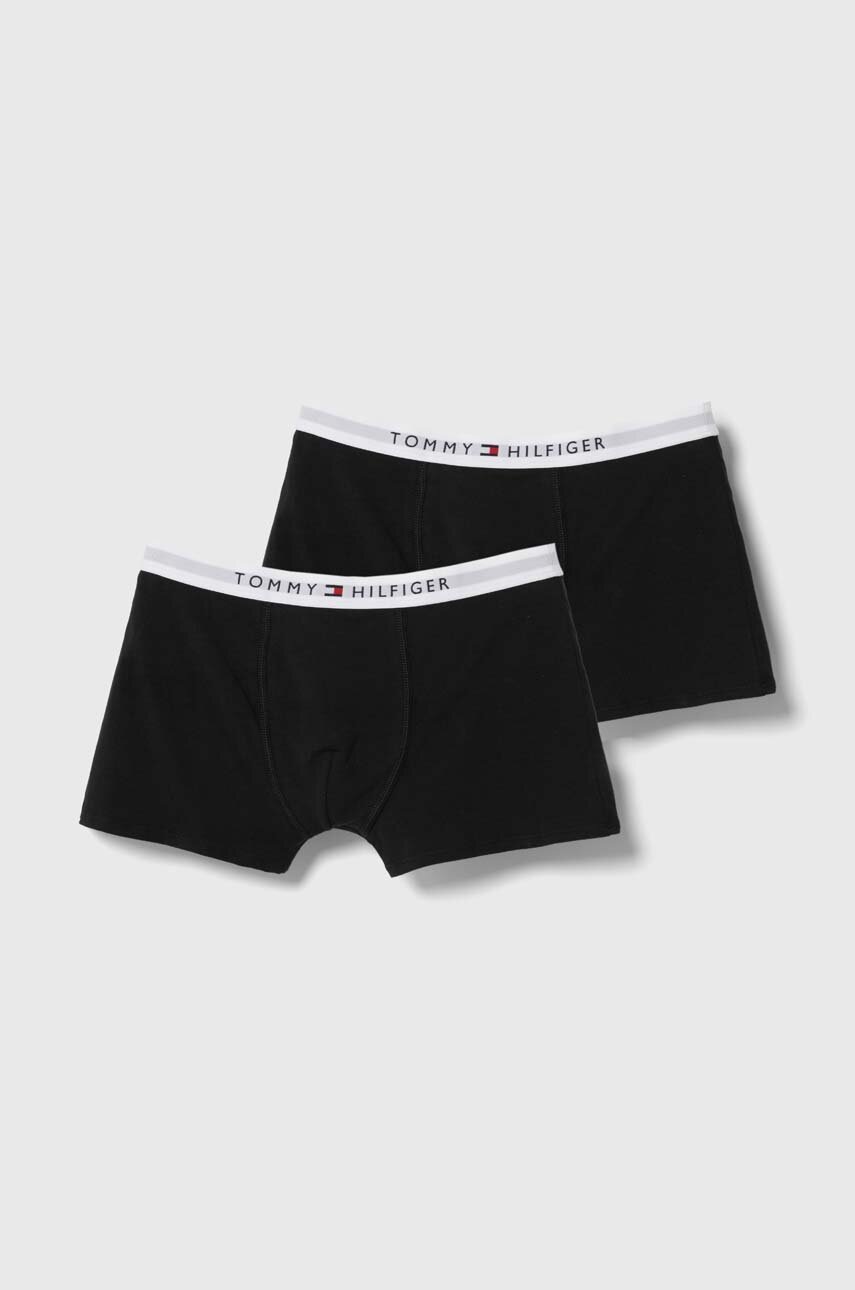 

Детски боксерки Tommy Hilfiger (2 броя) в черно, Черен