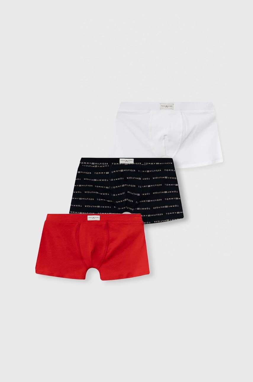 Детские боксеры Tommy Hilfiger 3 шт цвет красный Детские боксеры Tommy Hilfiger 3 шт цвет красный
