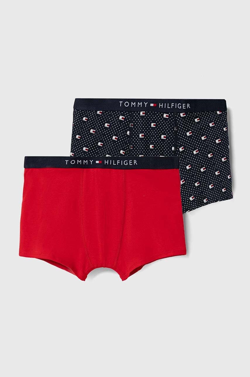 Детские боксеры Tommy Hilfiger 2 шт цвет красный Детские боксеры Tommy Hilfiger 2 шт цвет красный