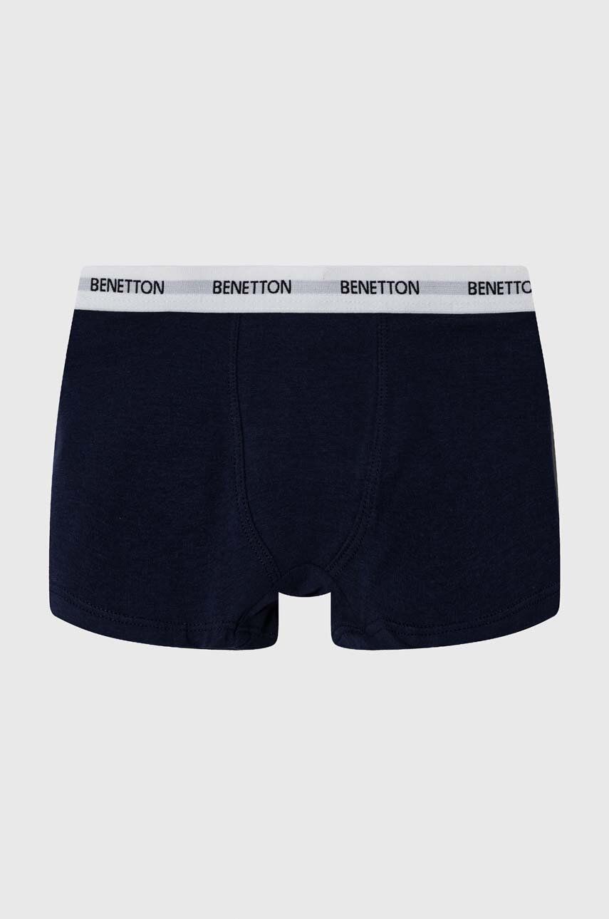 Levně Dětské boxerky United Colors of Benetton tmavomodrá barva