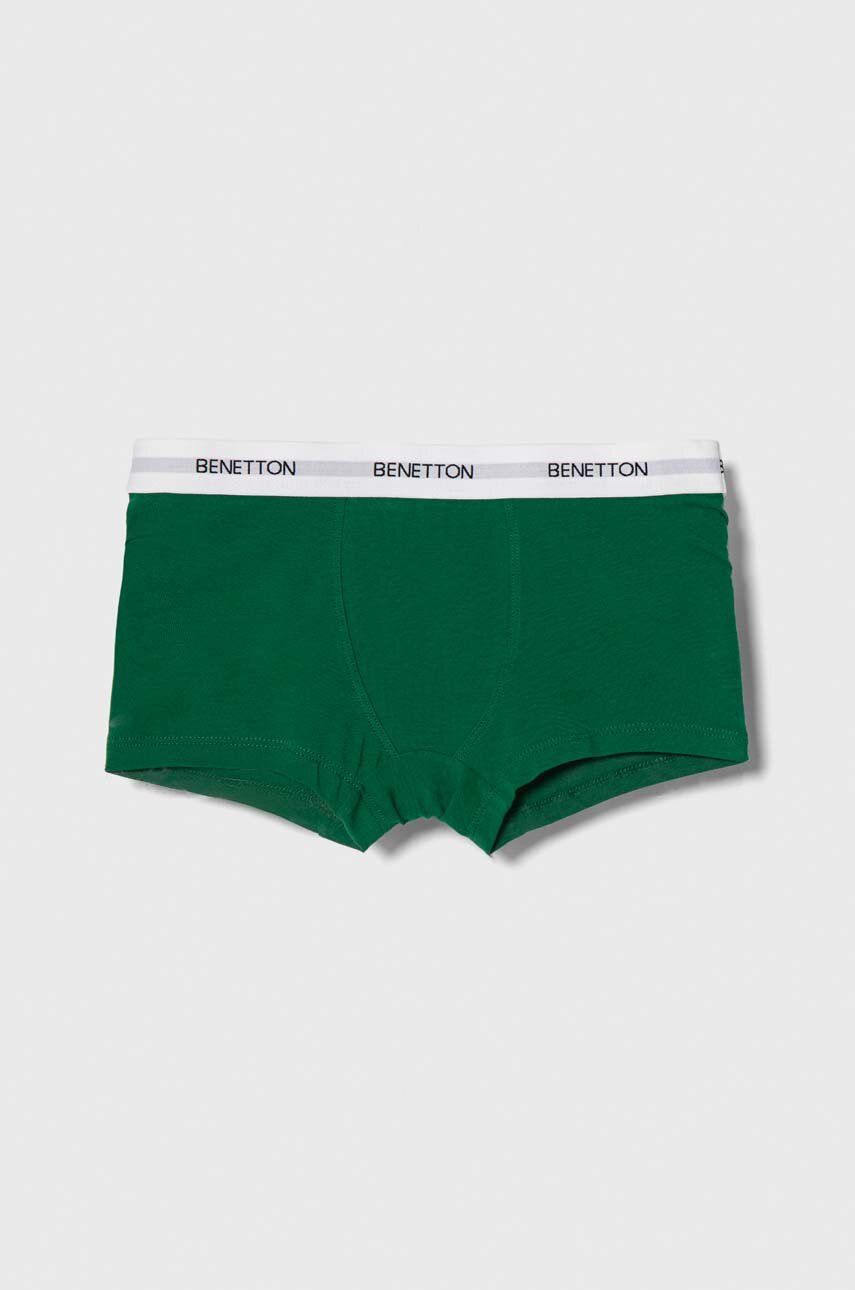 Detské boxerky United Colors of Benetton zelená farba