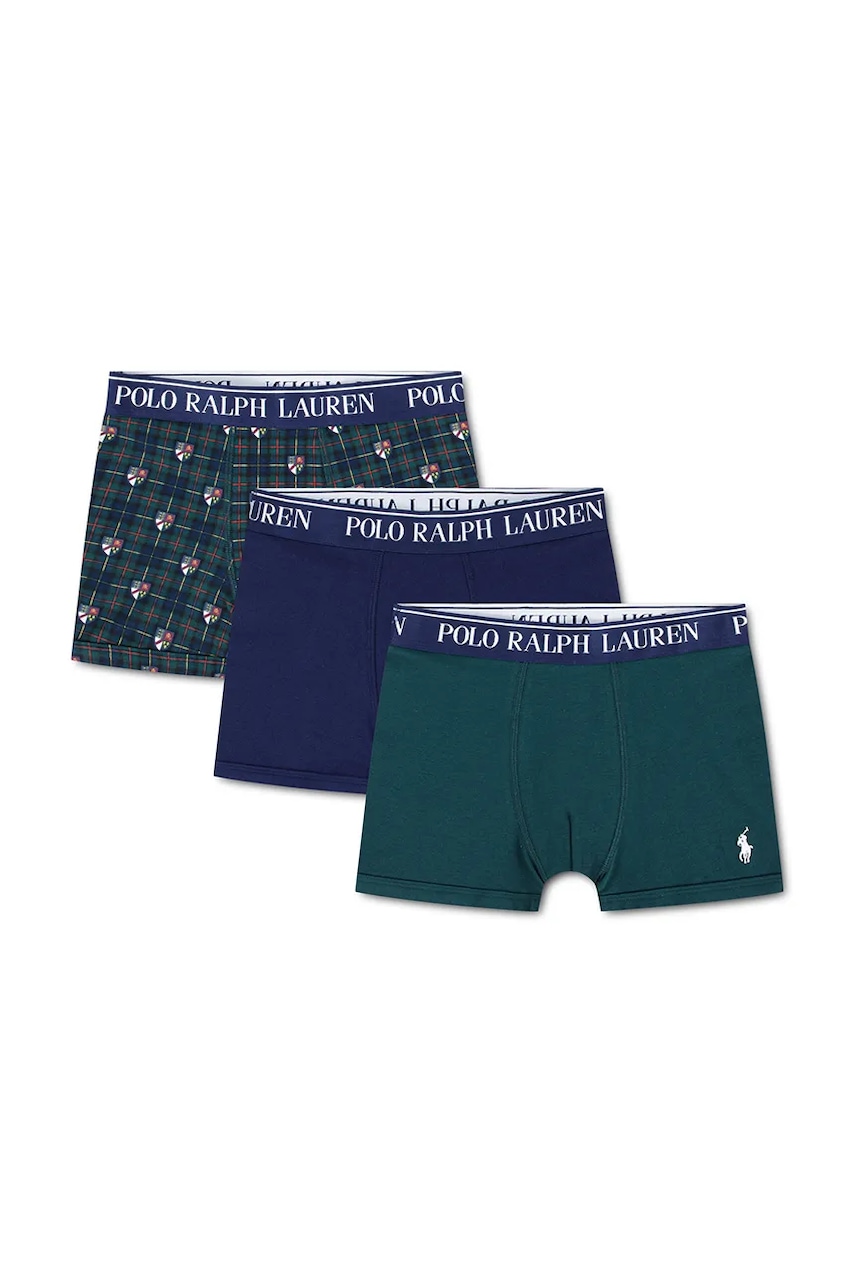 Polo Ralph Lauren priliehavé boxerky detské bavlnené s elastanom 3-pak