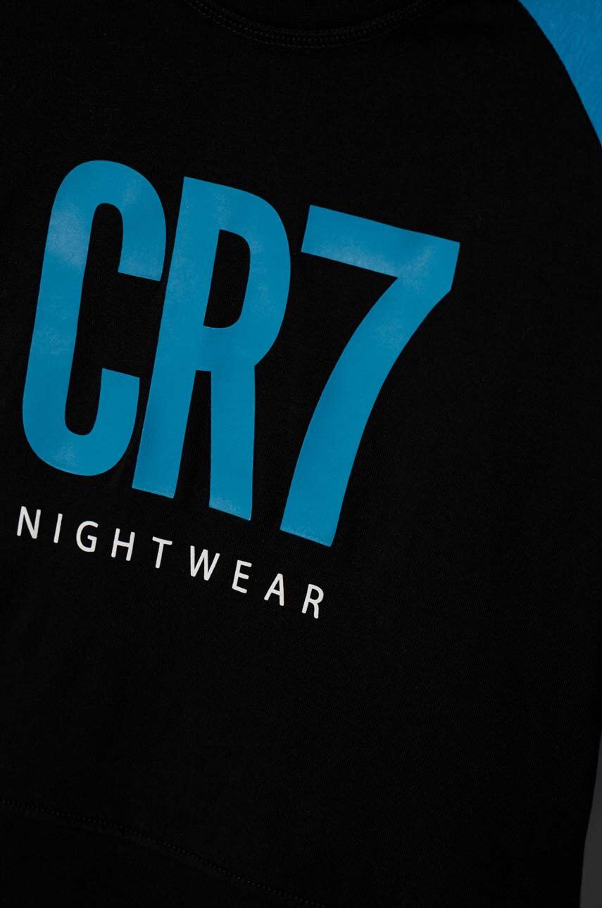 CR7 Cristiano Ronaldo Pijamale De Bumbac Pentru Copii Culoarea Negru, Modelator