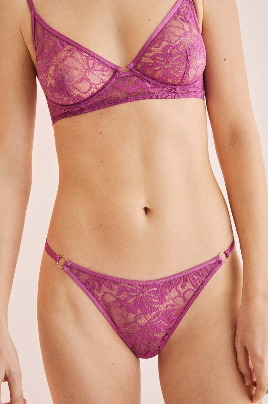 Women'secret Chiloti SUMMER FEMININE Culoarea Violet, 4215845