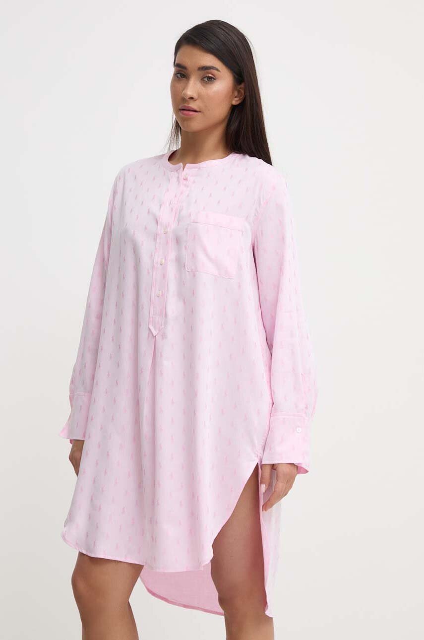 

Нощница Polo Ralph Lauren дамска в розово 4P9024, Розов