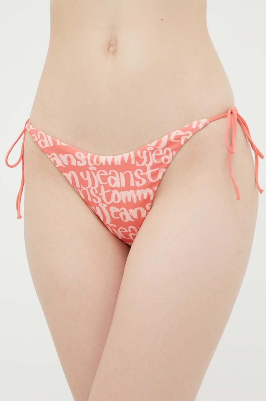 Tommy Jeans bikini brazilieni culoarea portocaliu