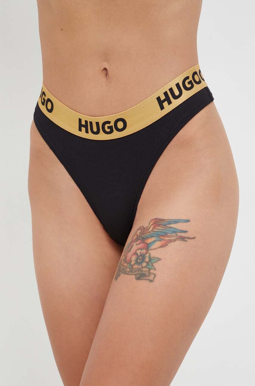 

Прашки HUGO в черно 50480166, Черен