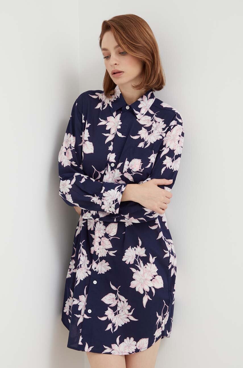 

Ночная рубашка Lauren Ralph Lauren женская цвет синий