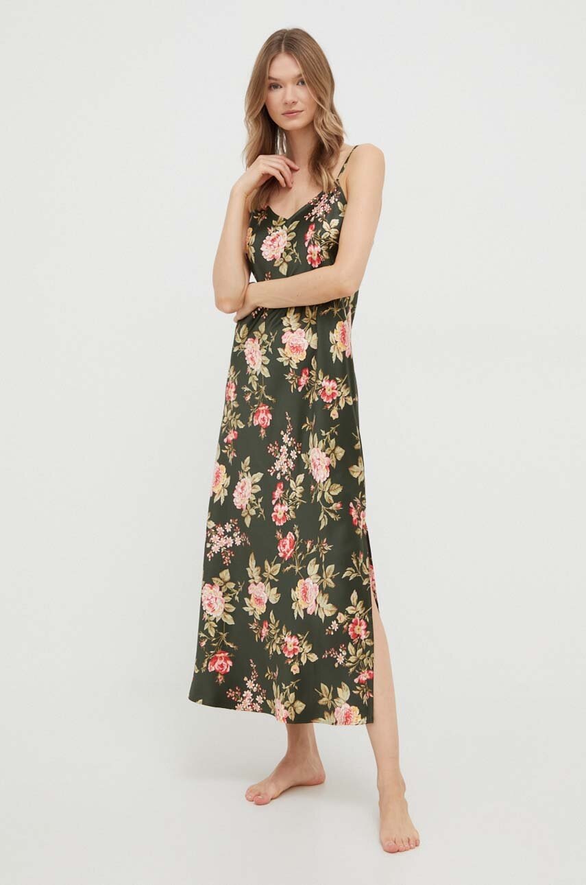 

Нічна сорочка Lauren Ralph Lauren жіноча колір зелений