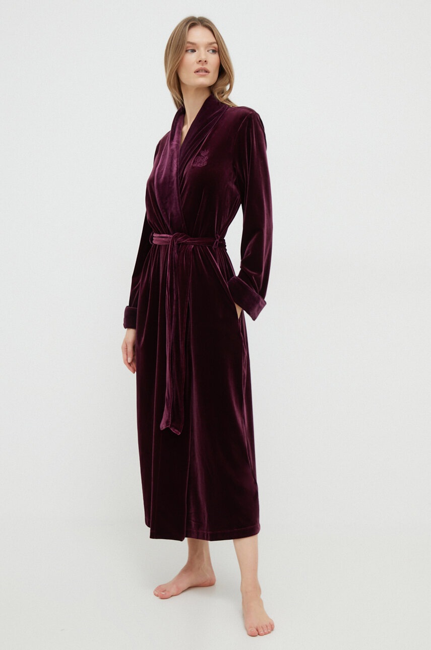 

Халат Lauren Ralph Lauren цвет фиолетовый