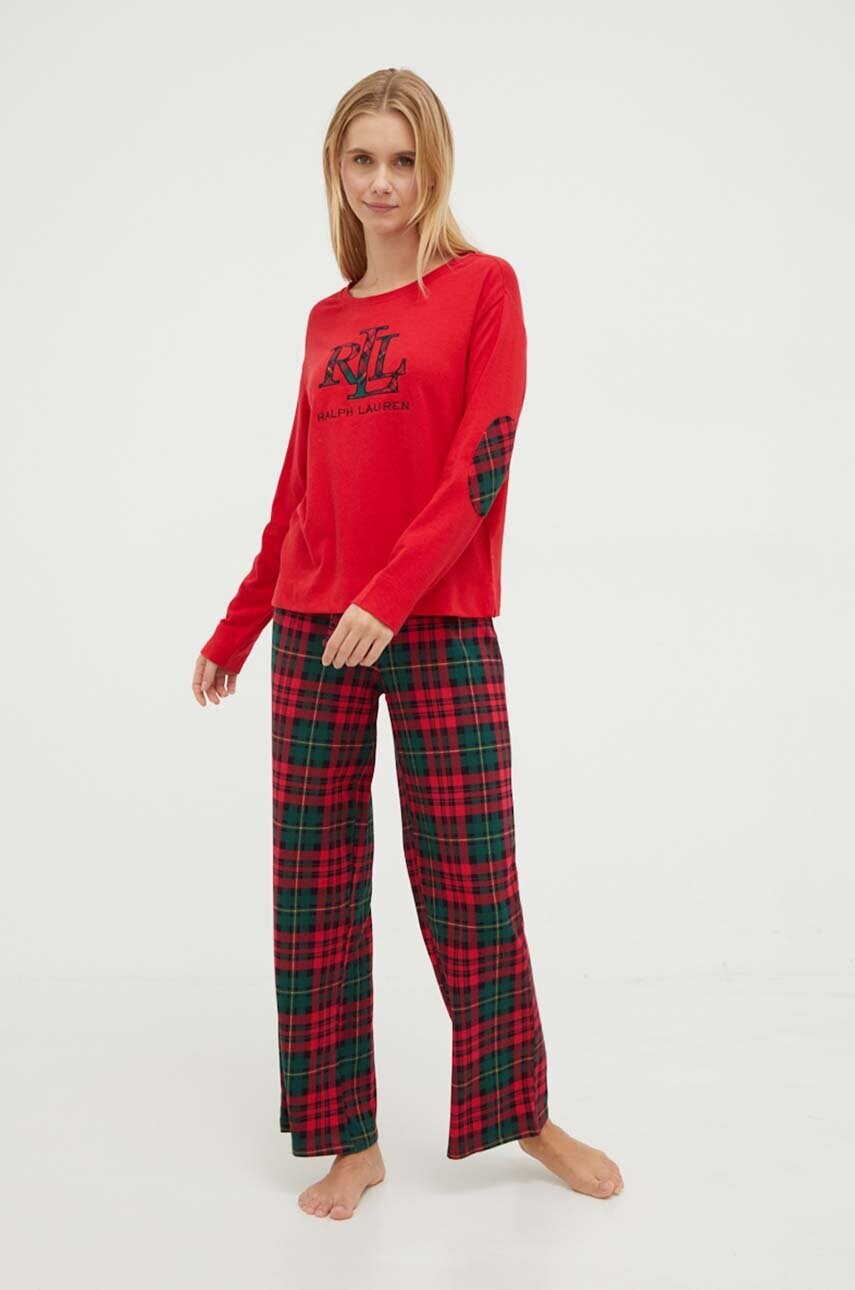 

Пижама Lauren Ralph Lauren женская цвет красный