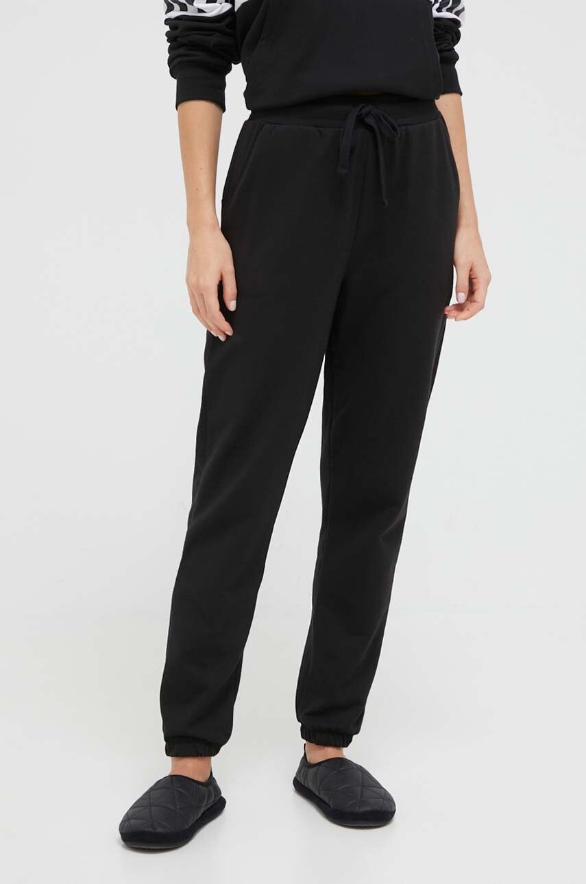 Dkny Pantaloni De Pijama Femei, Culoarea Negru