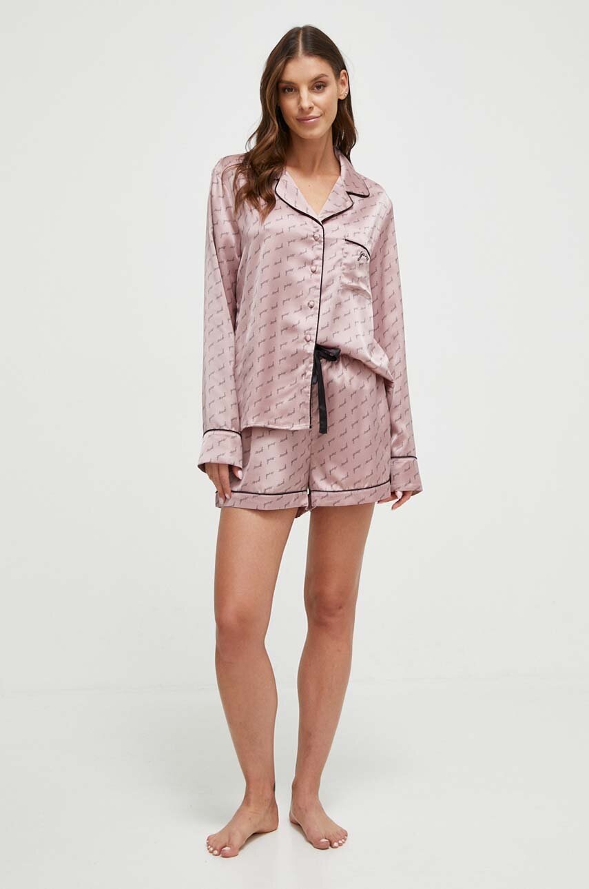 

Піжама Guess жіноча колір рожевий