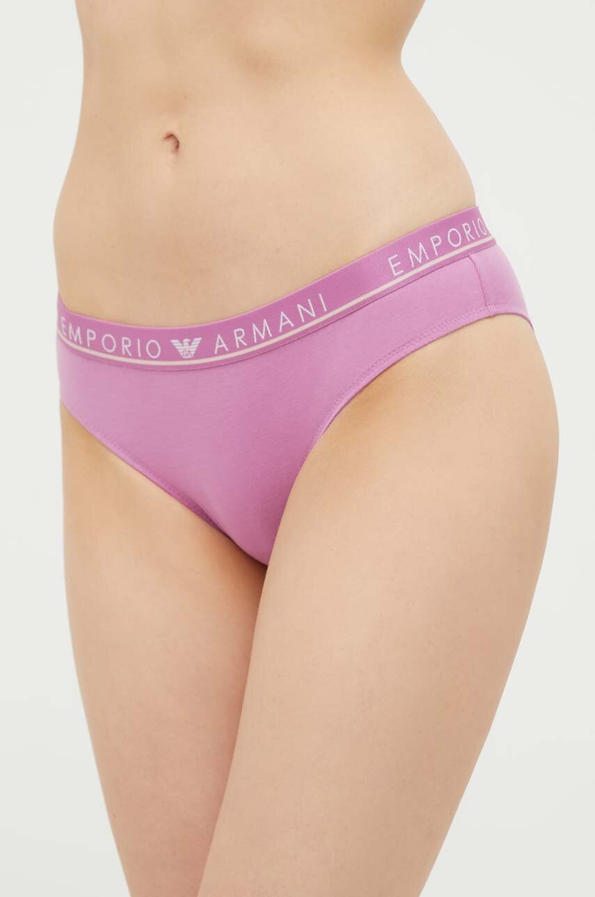 

Трусы Emporio Armani Underwear 2 шт цвет фиолетовый
