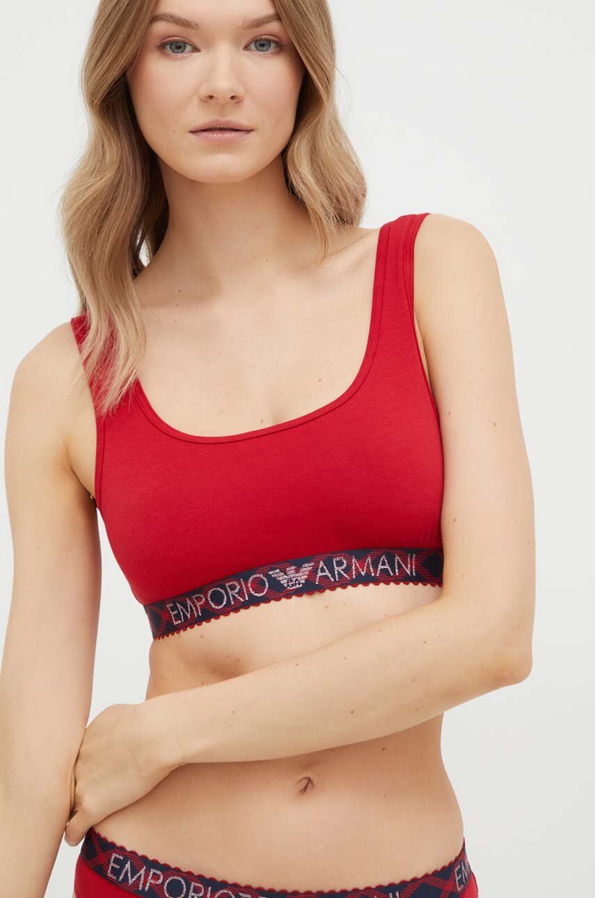 Emporio Armani Underwear Set De Sutien Si Chiloti Culoarea Rosu