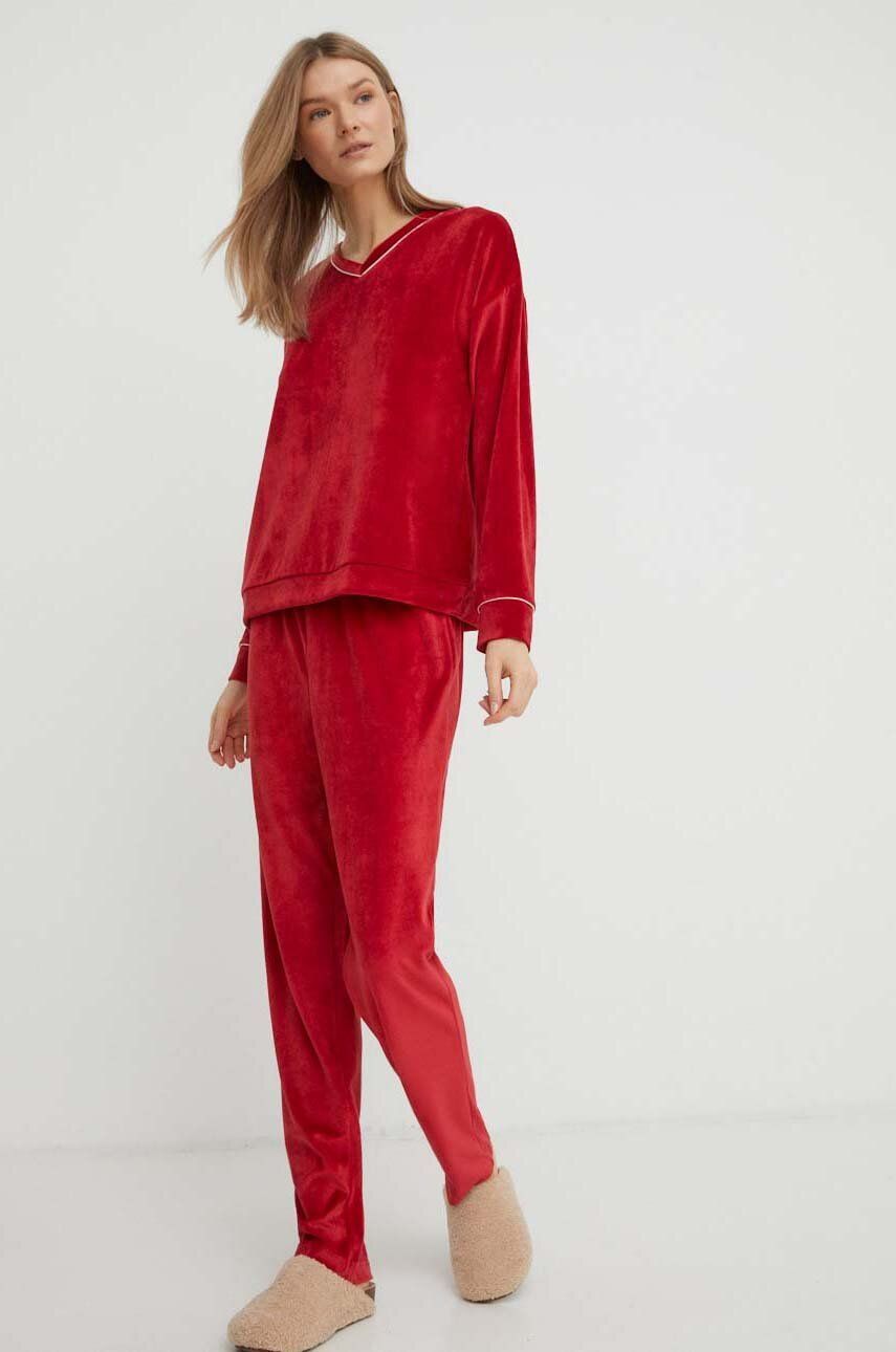 United Colors Of Benetton Pijama Femei, Culoarea Rosu