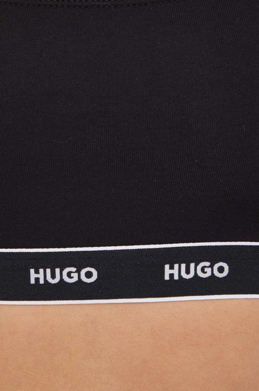 HUGO biustonosz 2-pack kolor czarny wzorzysty
