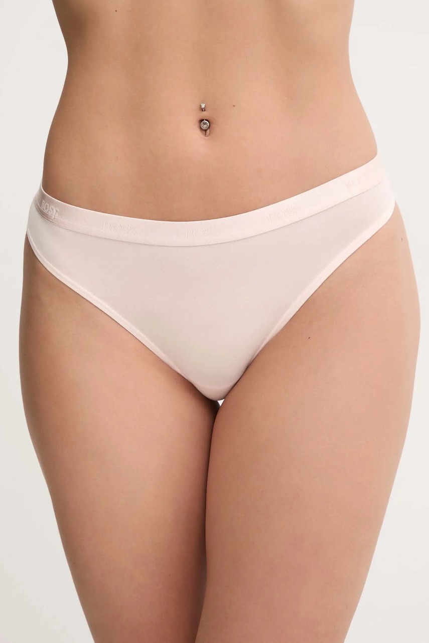 BOSS tanga culoarea roz, 50502752