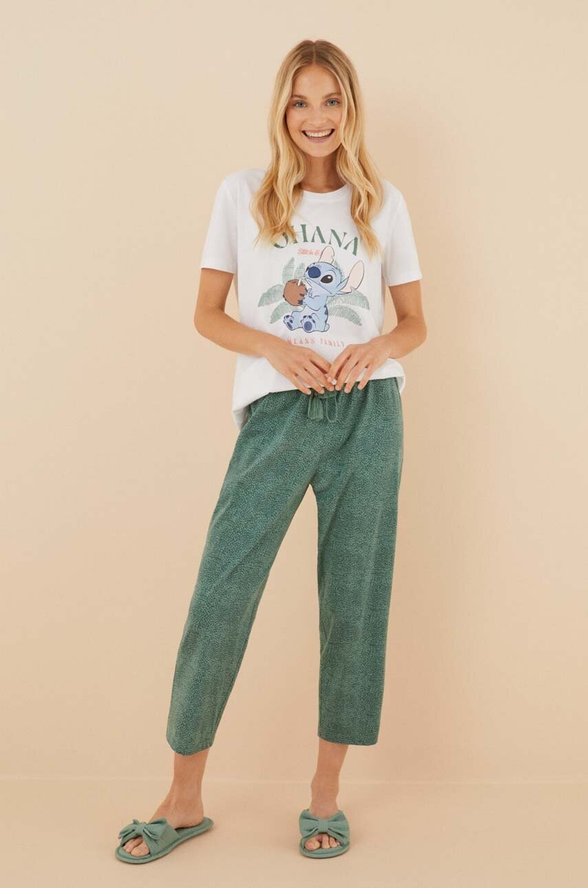 

Хлопковая пижама women'secret Lilo & Stitch цвет белый хлопковая 3136934