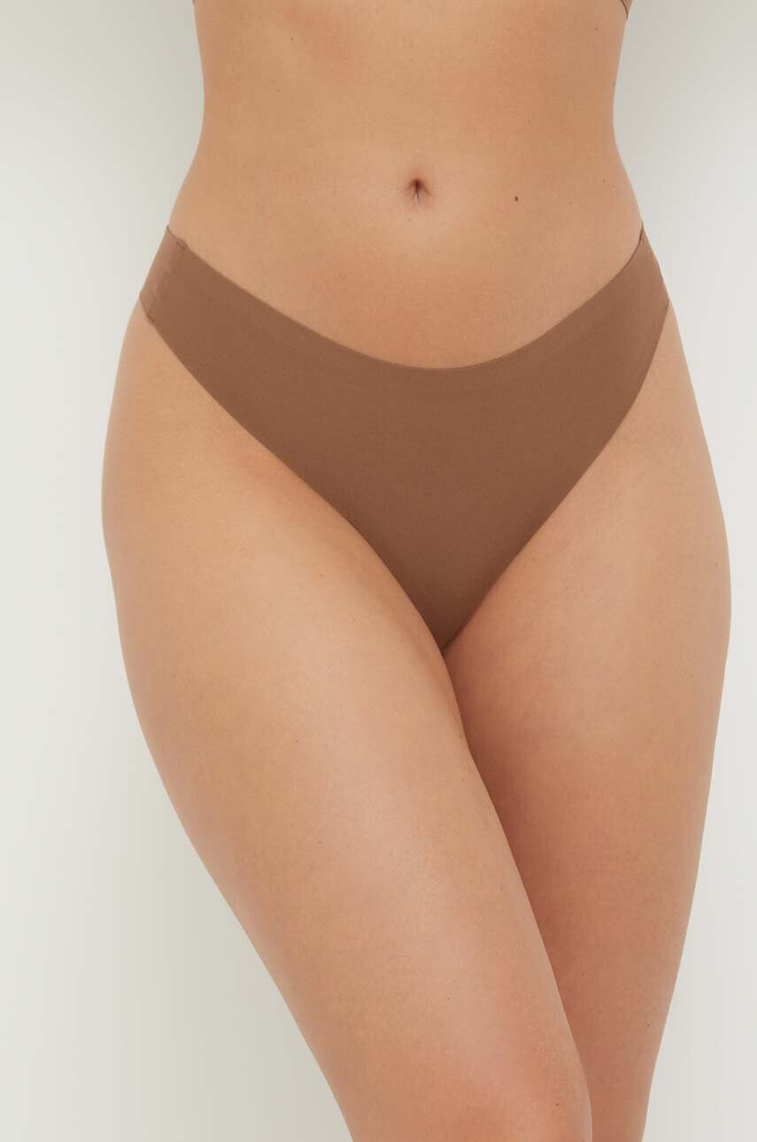 Chantelle tanga culoarea maro