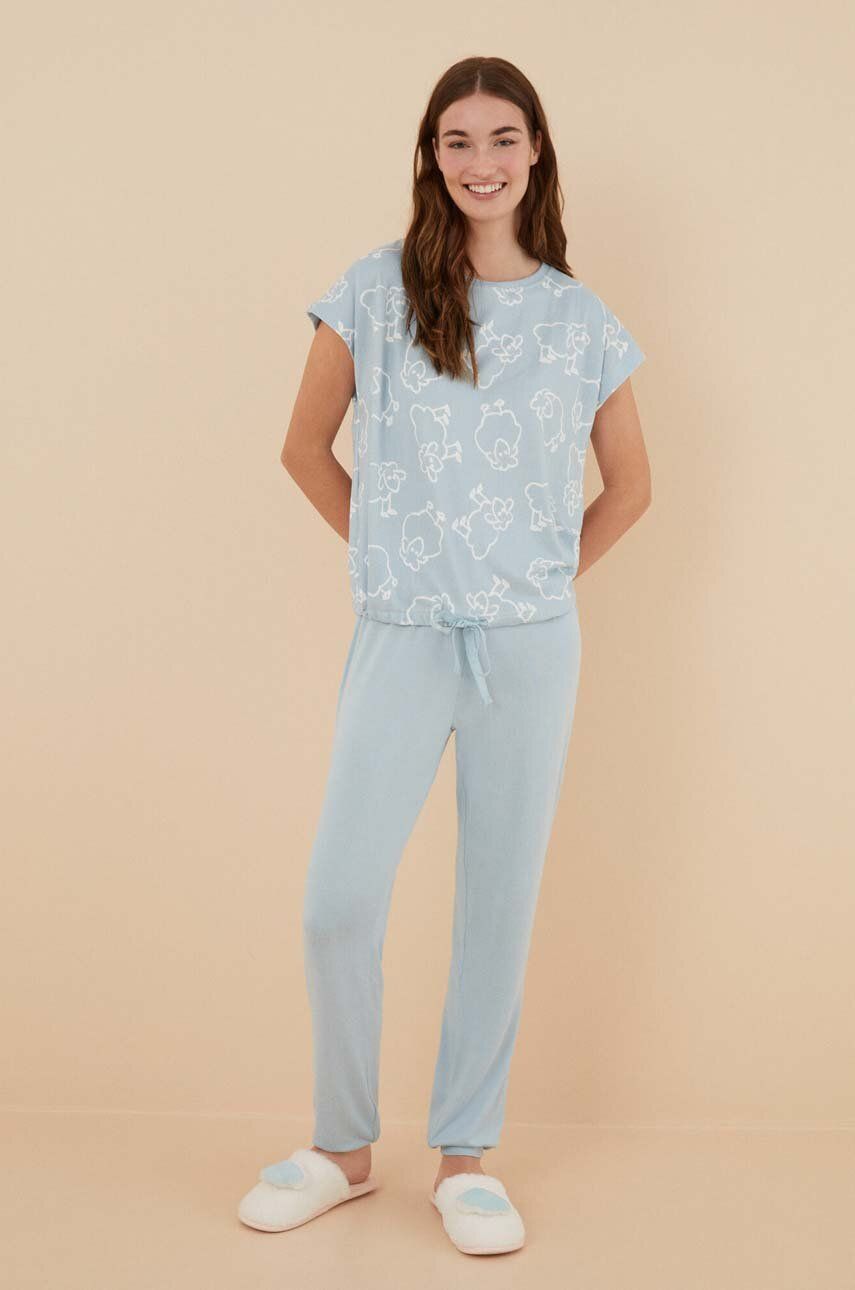Pyžamo women′secret COZY CLOUDS 3136009 - modrá - 95 % Polyester