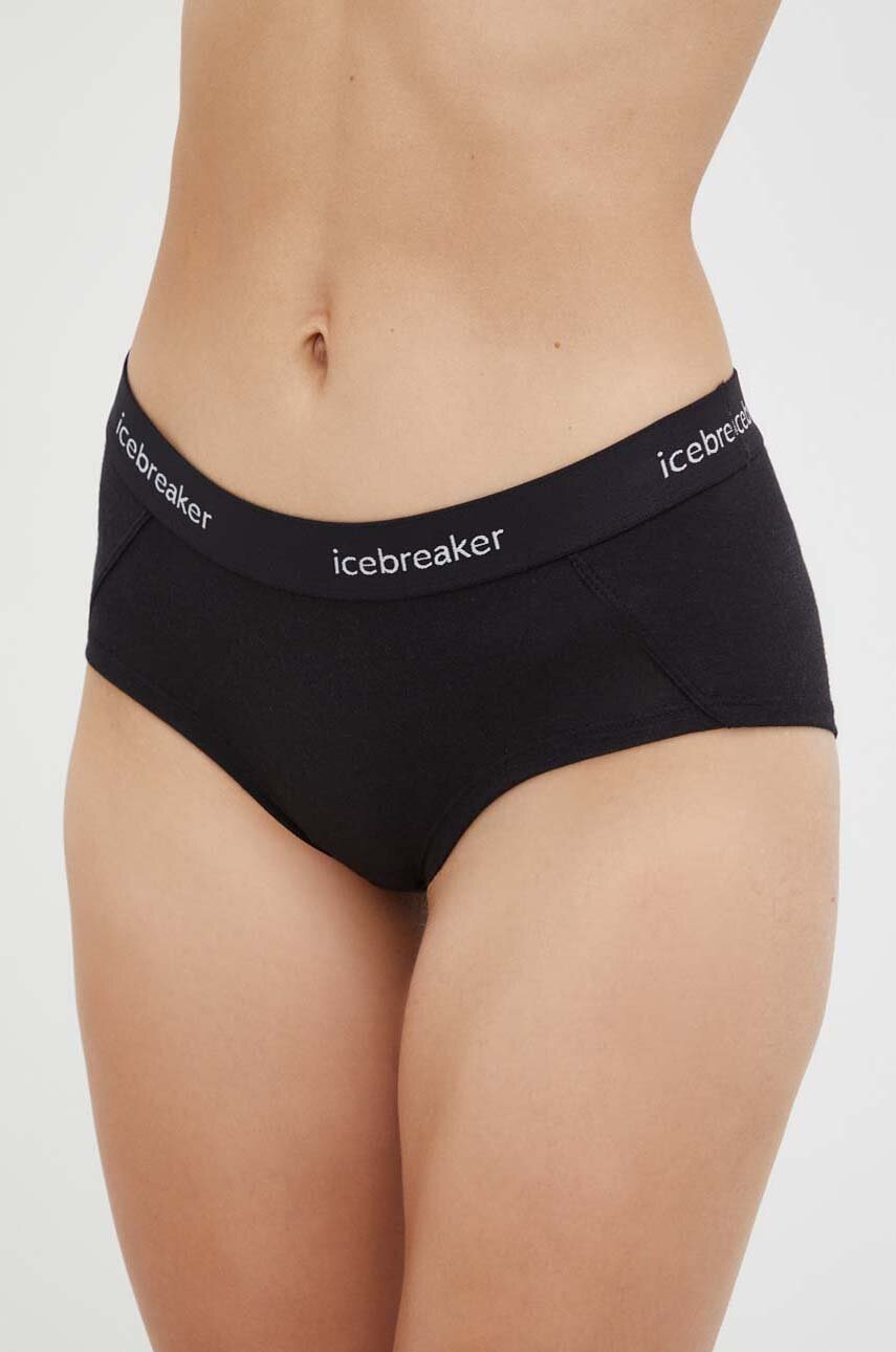 Icebreaker lenjerie functionala Sprite Hot culoarea negru