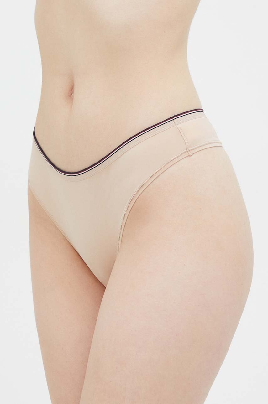 

Бикини Tommy Hilfiger в бежово UW0UW04191, Бежов
