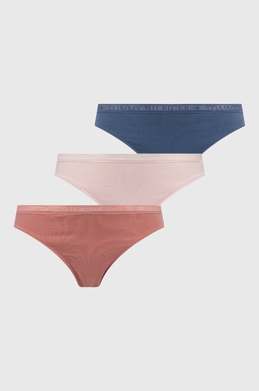 

Прашки Tommy Hilfiger (3 броя) в розово UW0UW04890, Розов