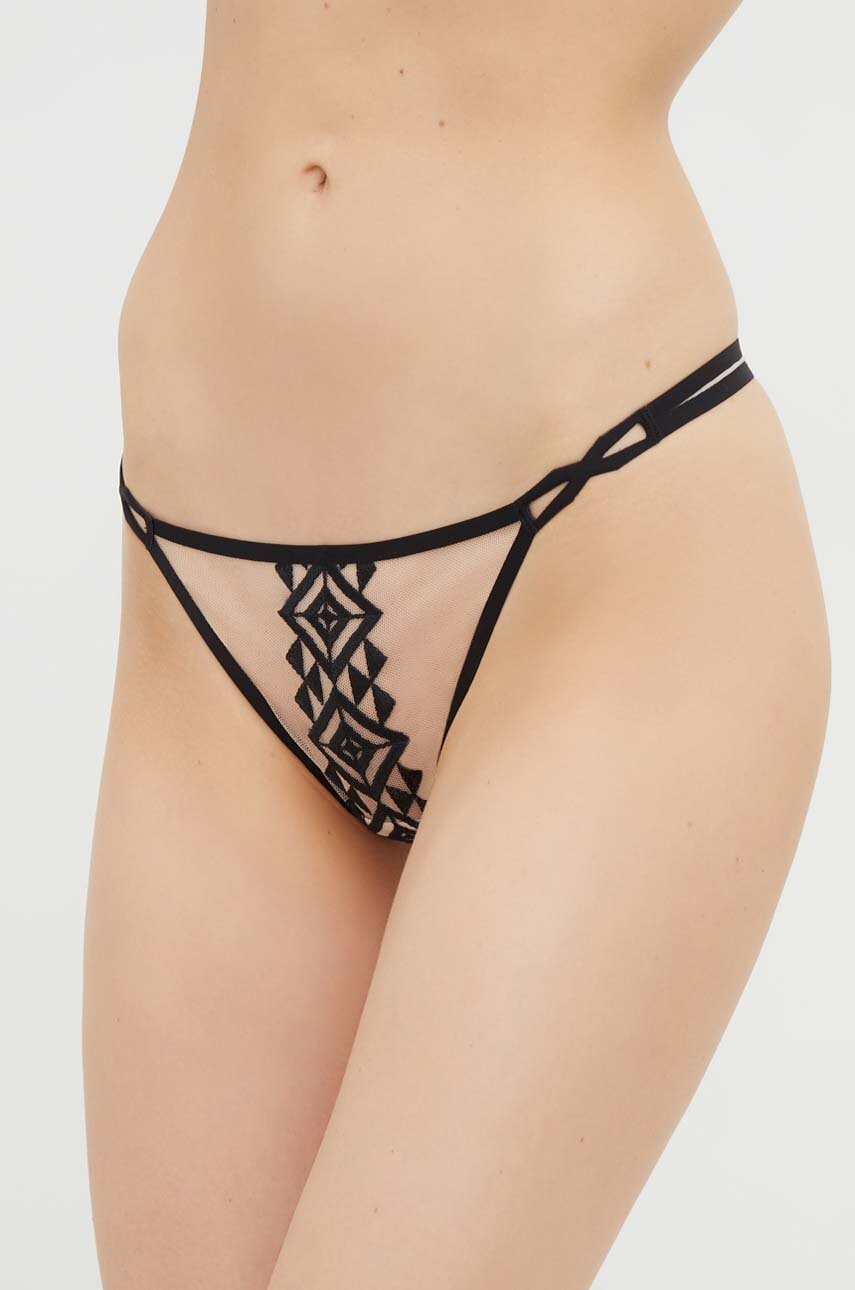 Chantelle X Tanga Culoarea Bej, Transparent