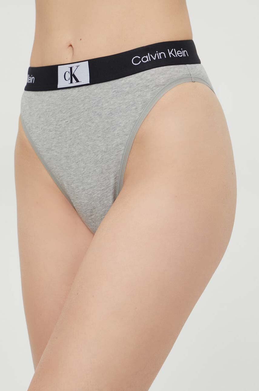 

Бикини Calvin Klein Underwear в сиво 000QF7223E, Сив