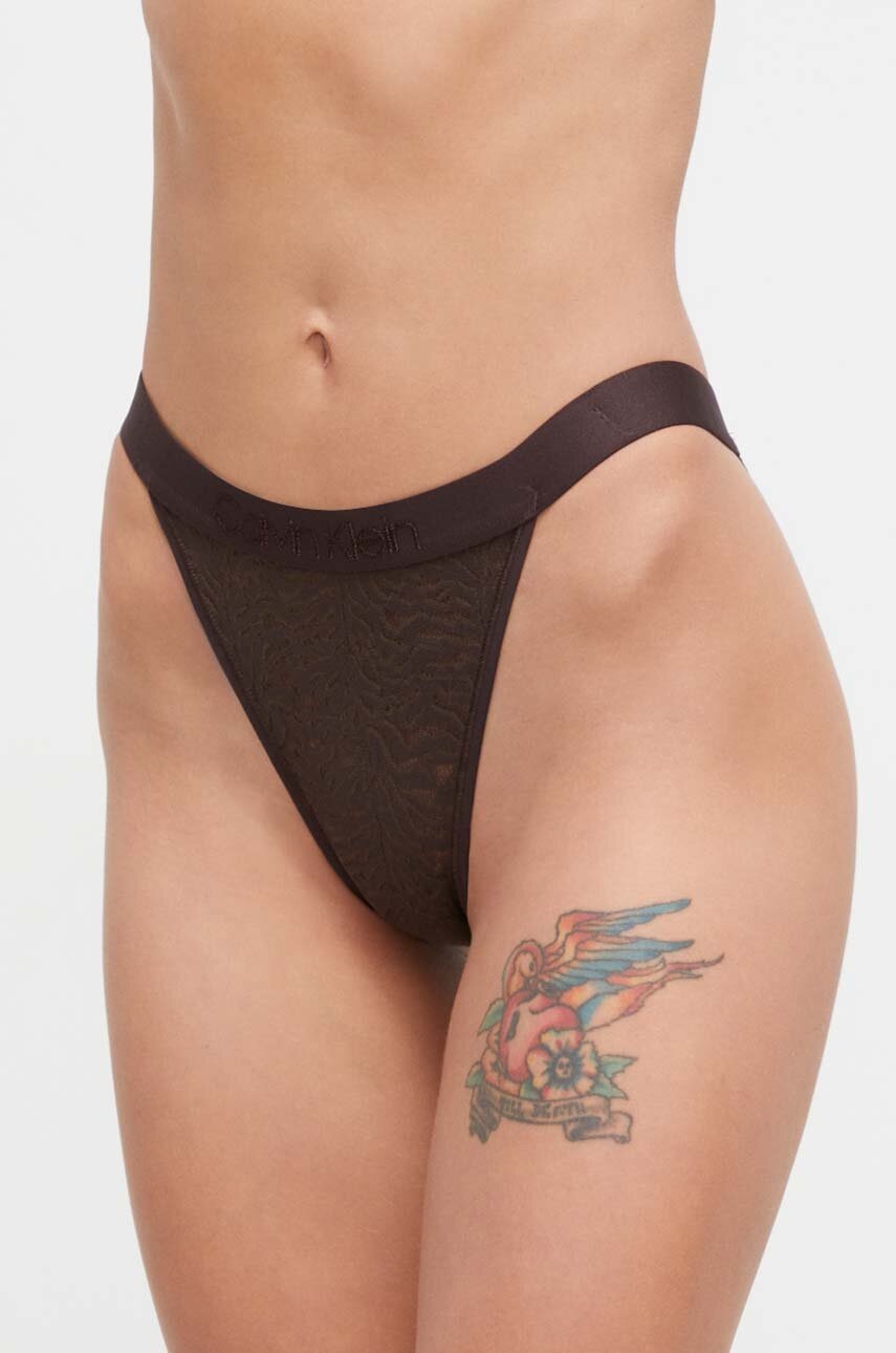 

Бикини Calvin Klein Underwear в кафяво, Кафяв
