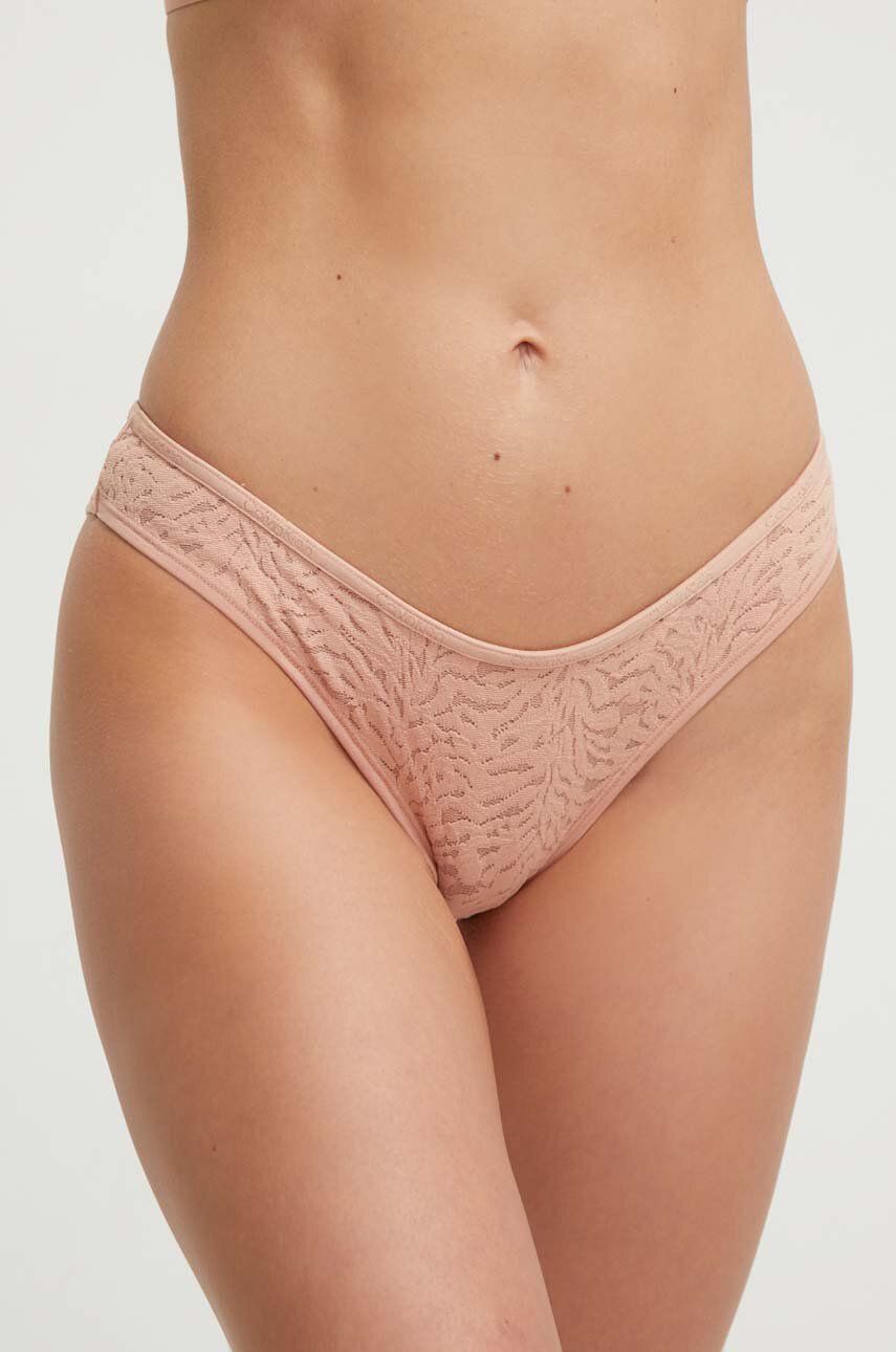 Levně Kalhotky Calvin Klein Underwear růžová barva, 000QF7348E