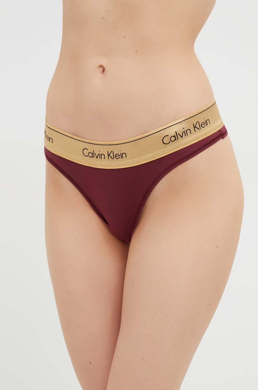 

Бикини тип бразилиана Calvin Klein Underwear в бордо
