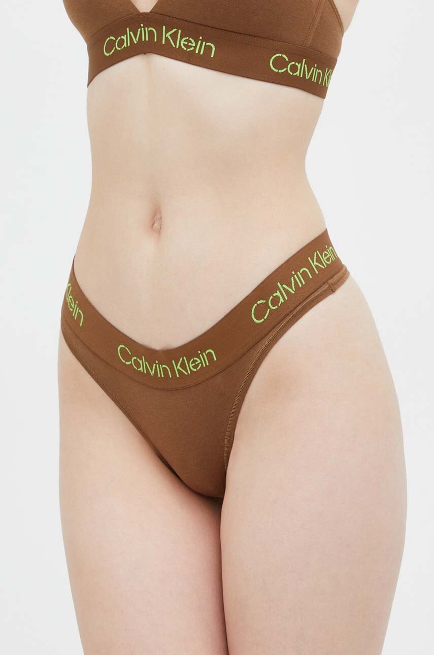 

Прашки Calvin Klein Underwear в кафяво, Кафяв
