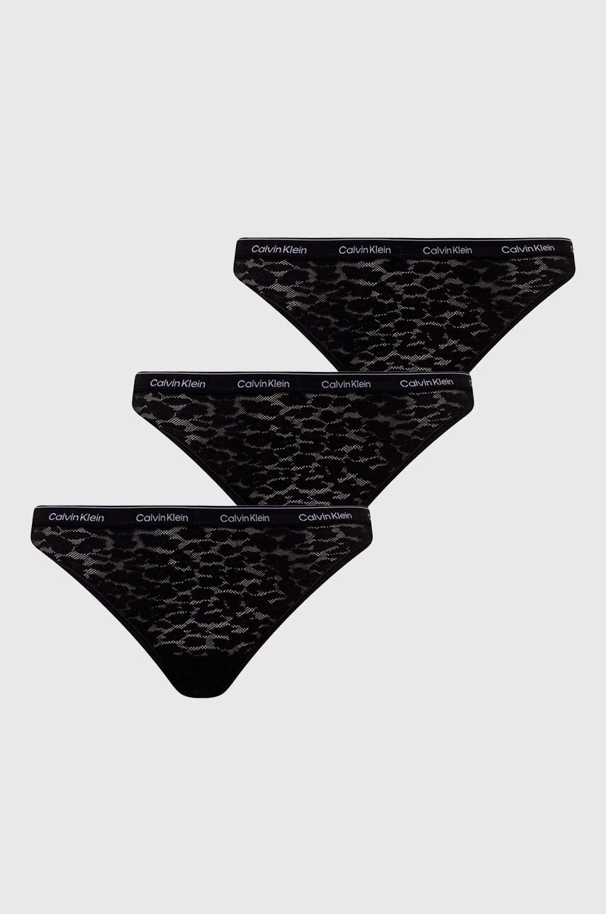 

Бикини Calvin Klein Underwear (3 броя) 000QD5069E, Черен