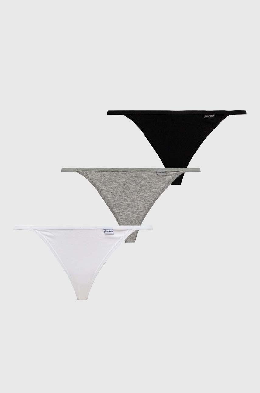 Levně Tanga Calvin Klein Underwear 3-pack