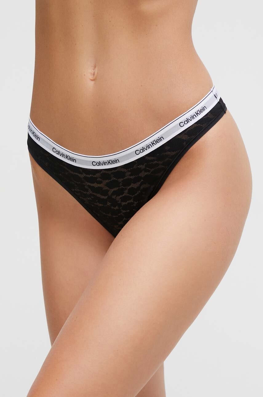 

Бикини Calvin Klein Underwear в черно, Черен