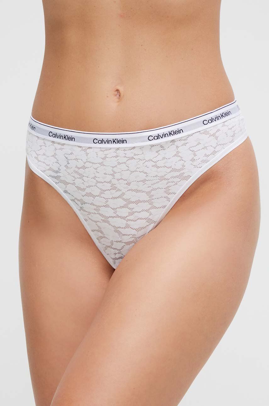 Tanga Calvin Klein Underwear bílá barva