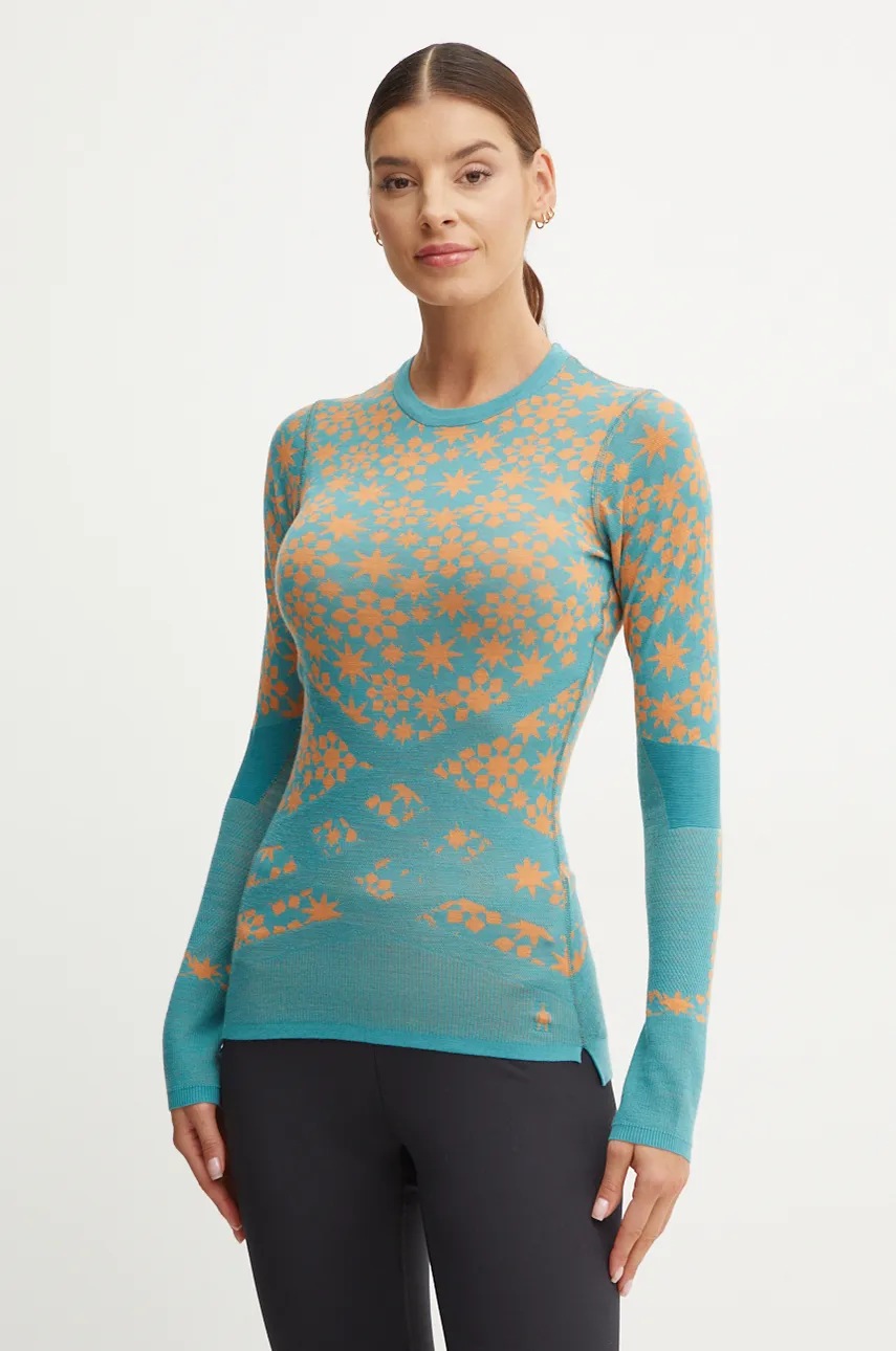 Smartwool longsleeve funcțional Intraknit Thermal Merino culoarea negru