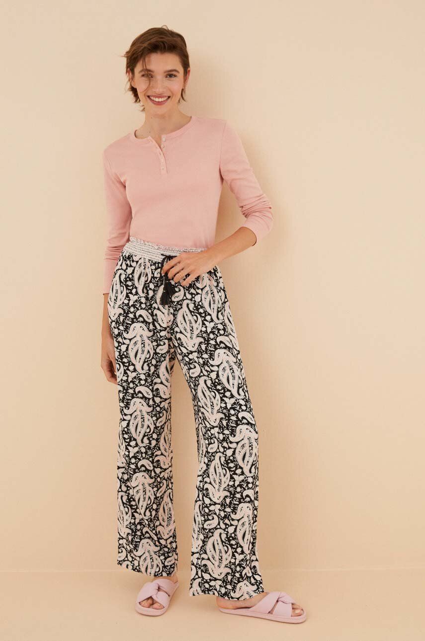 Pyžamové kalhoty women′secret Mix & Match dámské, černá barva, 3706036 - černá - 100 % Viskóza
