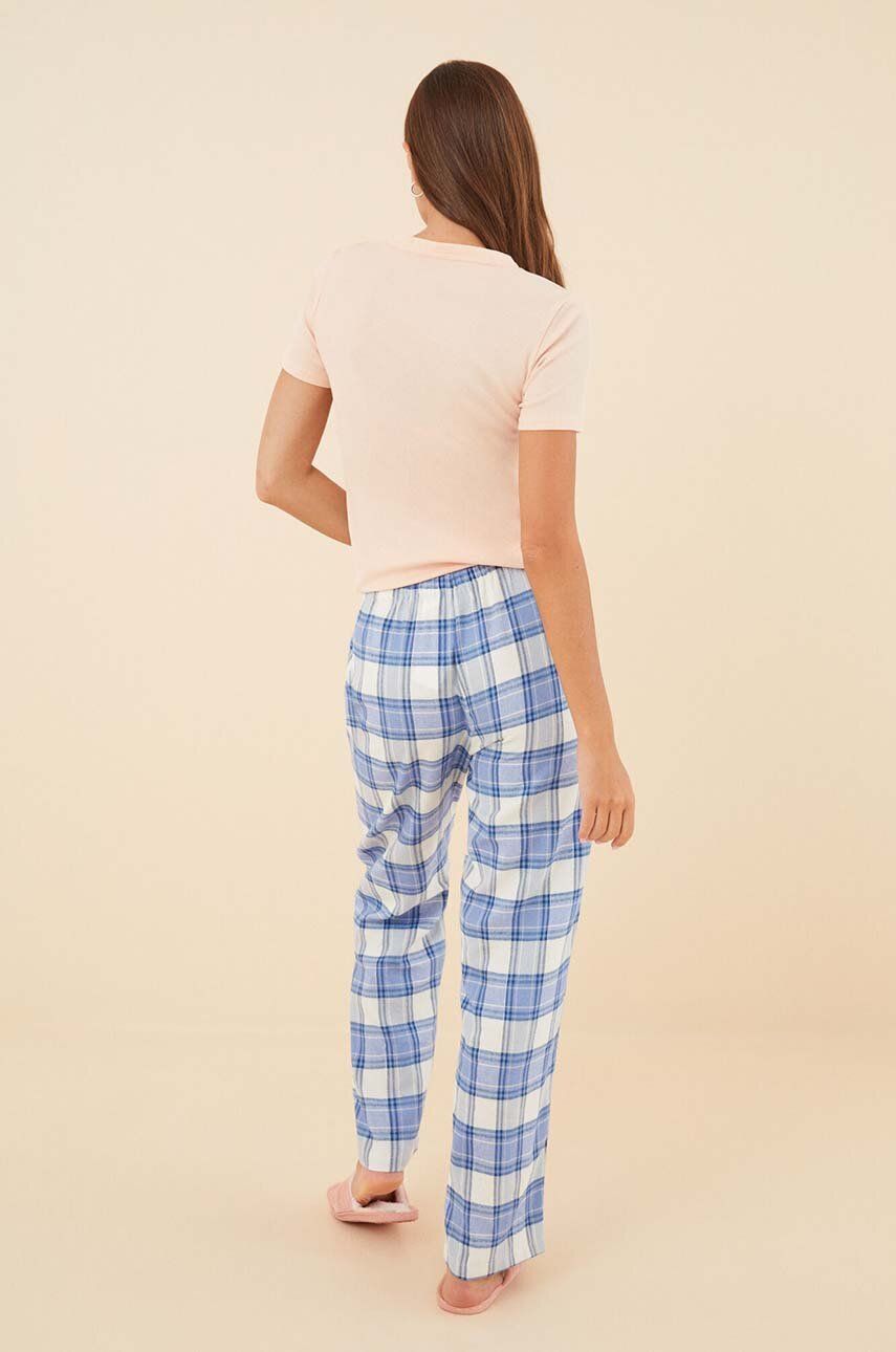 women'secret spodnie piżamowe Mix & Match damskie kolor fioletowy 3706032