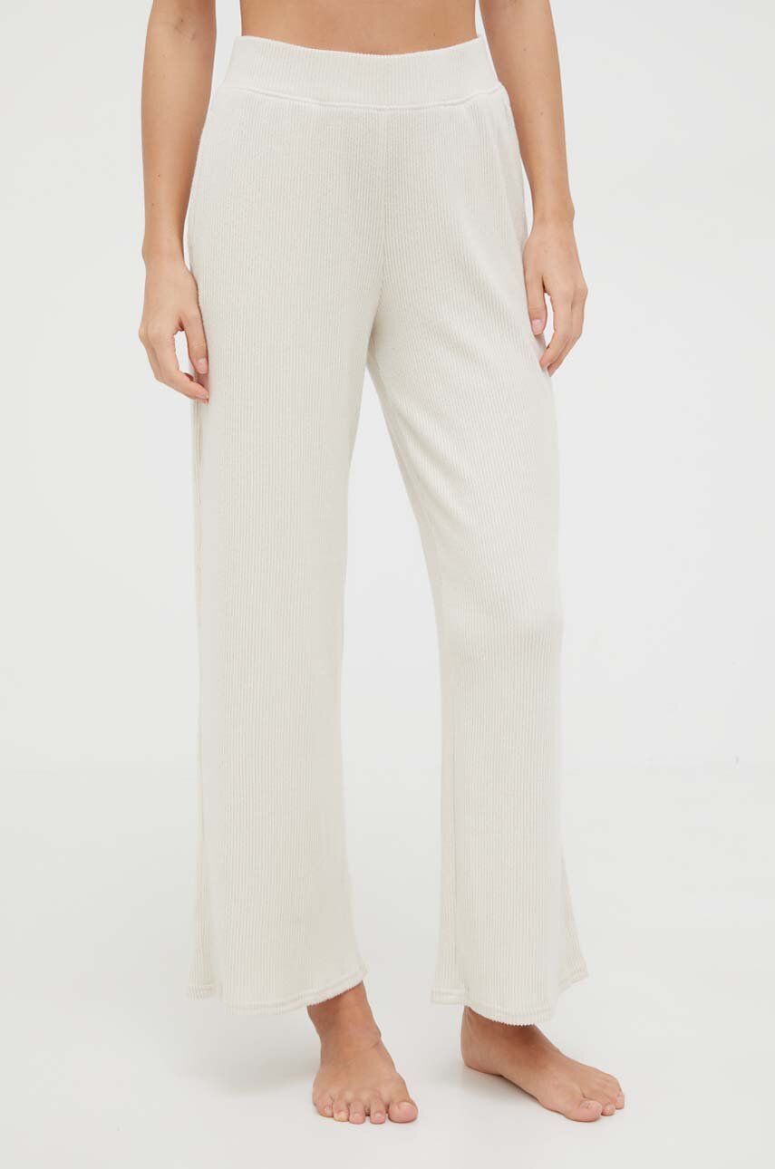 Pyžamové kalhoty Hollister Co. dámské, béžová barva - béžová - 96 % Polyester