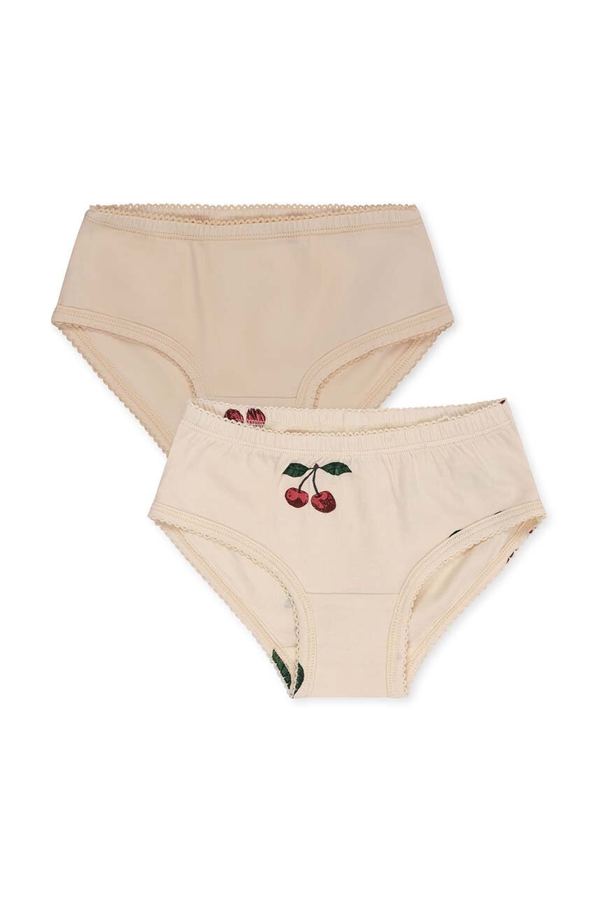 Детские трусы Konges Sløjd 2 шт цвет бежевый Детские трусы Konges Sløjd 2 шт цвет бежевый