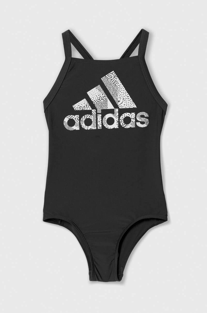 adidas Performance costum de baie copii culoarea negru